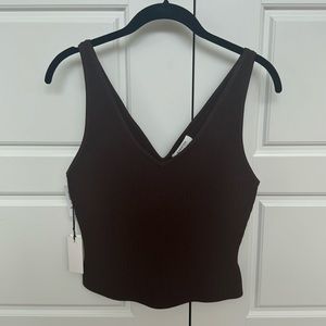 Babaton sculpting tank size medium chocolate brown